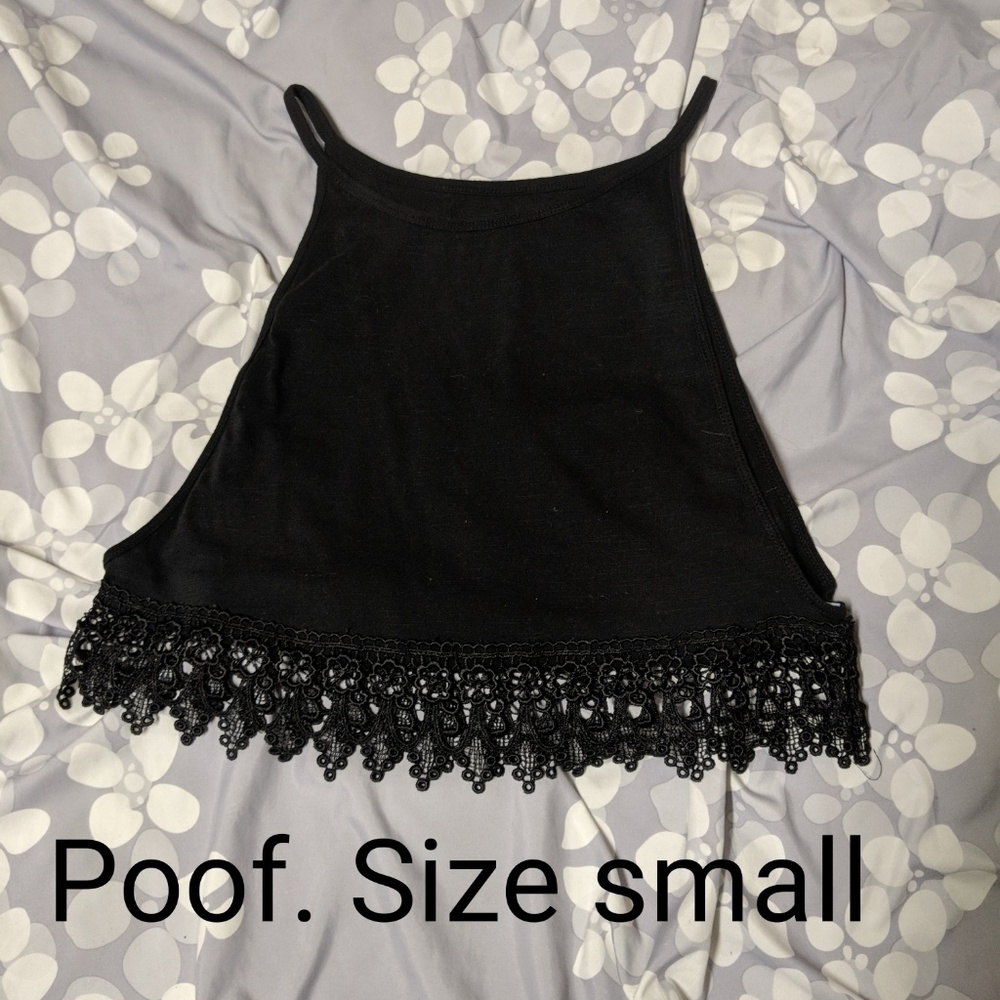 Black crop top